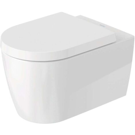 Duravit ME by Starck - Wand-WC mit SoftClose-Sitz, Rimless, DuraShield, Weiß 452909AAA1 (1/5)