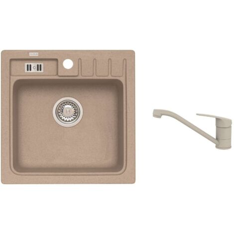 Alveus - Spülenset Niagara 20 und Armatur Clara, beige SETA25909 (1/2)