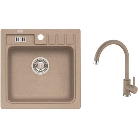 Alveus - Spülbecken-Set Niagara 20 und Armatur Kati, beige SETA25912 (1/2)