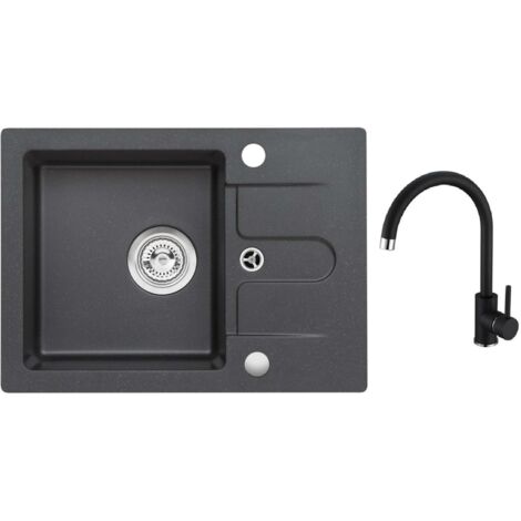 Alveus - Spülenset Cortina 10 und Armatur Kati, carbon SETA25961 (1/2)