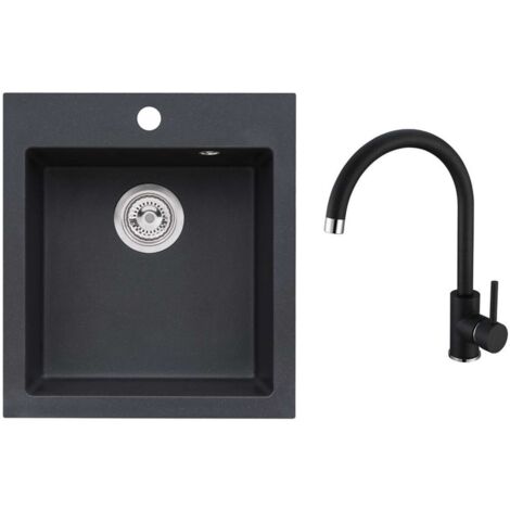 Alveus - Set Spüle Cortina 20 und Armatur Kati, carbon SETA25965 (1/2)