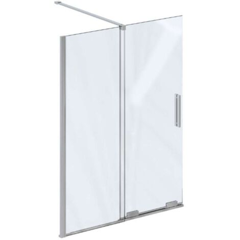 Ravak Roll - Badewannenaufsatz 100x150 cm, Chrom/Klarglas X786A0C00Z1 (1/3)
