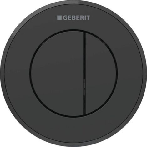 Geberit Spülsysteme - Fernauslösung der Spülung Typ 10, 2-Mengen-Spülung, easy to clean,schwarz matt 116.055.16.1 (1/4)