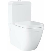 Grohe Euro Ceramic - Set - Stand-WC-Kombination mit Spülkasten + WC-Sitz SoftClose, Rimless, Alpinweiß 39462000