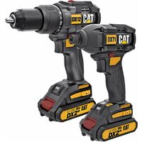 Caterpillar Werkzeuge - Akku Set 2in1, Schlagbohrmaschine und Schlagschrauber DX12K