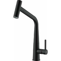 Franke Icon - Spültischarmatur FG 5188.901 mit ausziehbarem Endstück, schwarz matt 115.0625.190