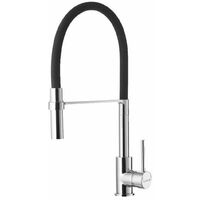 Alveus Armaturen - Spültischarmatur mit flexiblem Arm, verchromt/schwarz 1129024