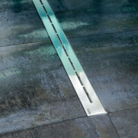Ravak Runway - Duschrinne 85 cm, freistehend, Edelstahl X01388