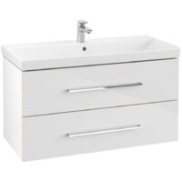 Villeroy & Boch Avento - Waschtischunterschrank,98x51x45 cm , 2 Auszüge, Crystal White A89200B4