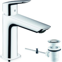 Hansgrohe Logis - Waschtischarmatur Fine 110, mit Auslass, EcoSmart, verchromt 71251000