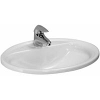 Laufen Pro - Einbauwaschbecken, 56x44 cm,1 Hahnloch, weiß H8139510001041
