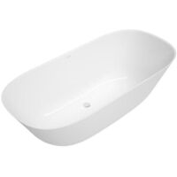 Villeroy & Boch Theano - Badewanne 175x80 cm, Quaryl, Weiß UBQ175ANH7F200V-01