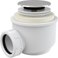 Alca Duschwanne - Siphon - Entwässerungsset für Tabletts, Click-Clack, chrom A466-50