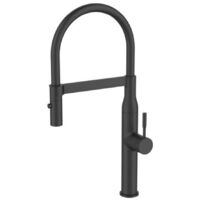 Alveus Mirage - Spültischarmatur mit flexiblem Arm und Brause, schwarz matt 1150893
