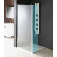 Polysan Modular Shower - Feste Duschwand, zum Anschluss eines Schwenkteiles, 100 cm, Klarglas MS3A-100