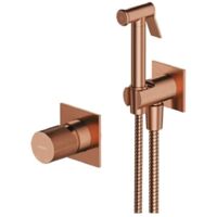 OMNIRES Contour - Unterputz-Bidetarmatur, mit Brause, mit Einbaukörper, Kupfer gebürstet SYSCTBI1CPB
