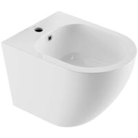 kielle Oudee - Wand-Bidet, mit Überlauf, Hahnloch, weiß 30302010