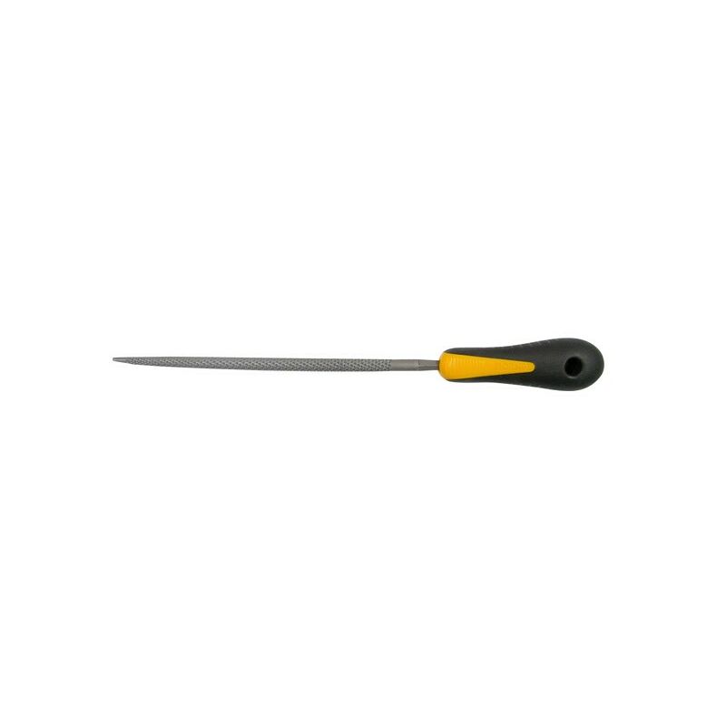 Alyco 197518 Rundfeile Mit Bimaterial-Griff – 100 Mm, Für Präzises Feilen Und Glätten