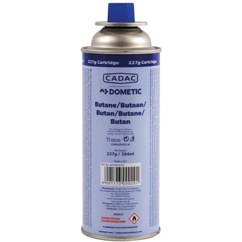 Lot De 4 Cartouches De Gaz Refermables Campingaz CP250 - Valve Haute Sécurité Pour Réchaud Camp Bistro