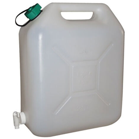 Sodise – Jerrican alimentaire 20L – Polyéthylène sans BPA – Robinet intégré pour un versement facile – Dimensions 36x17x44 cm - 36x17x
