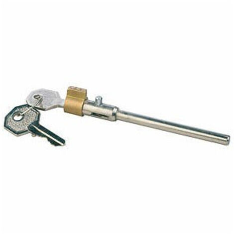 Maxter – Antivol à barillet pour stabilisateur AKS 1300 – Système de verrouillage sécurisé – Dimensions 12mm x 97mm – Compatible attelage