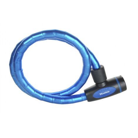 MASTER LOCK Câble antivol ajustable [Longueur ajustable de 30 cm à 1,8 m] [Solution Brevetée Python] 8418EURD - Idéal pour sécuriser de l'Outillage, des Equipements Sportifs et du Mobilier de Jardin