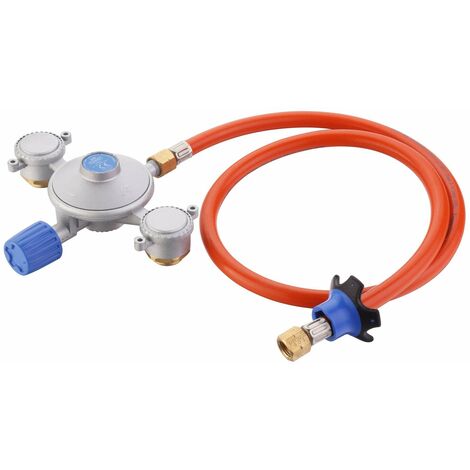Powerpak pour barbecue à gaz – Modèle Dual – Double alimentation cartouche 500g – Tuyau de gaz 85 cm inclus – Cadac (1/6)