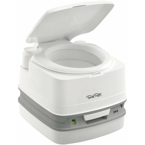 WC chimique portable 12L – Chasse d'eau manuelle avec pompe à piston – Dimensions 383x330x427mm – Poids léger 3,8kg – Thetford