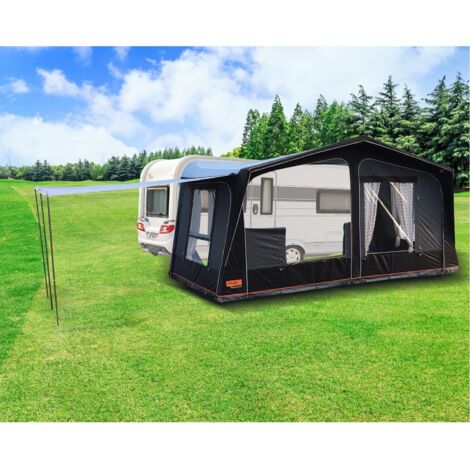 Avancée de côté pour auvent de caravane 270 cm – Toile PolyOne 210 g/m² – Fixation jonc pour installation rapide – Soplair