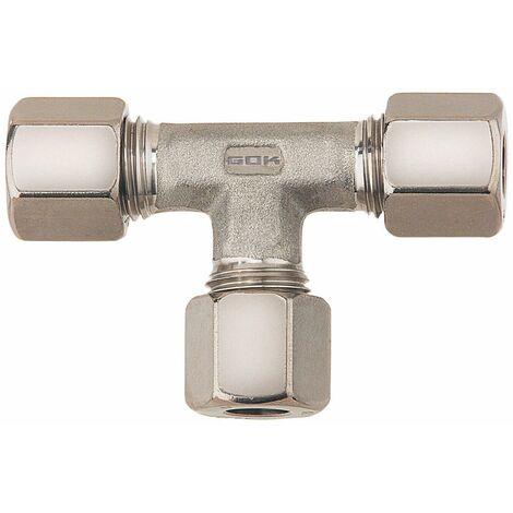 Raccord en T bicone pour tuyau 8mm extérieur pour caravane et camping-car (1/4)