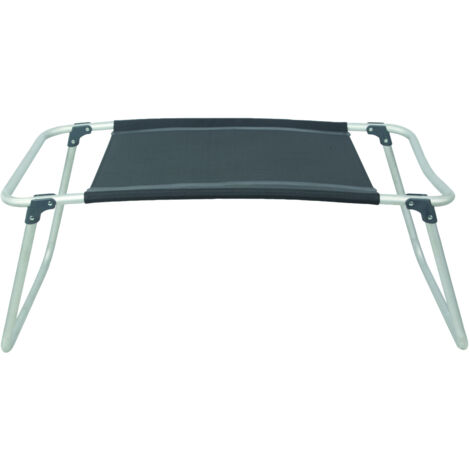 Repose pieds universel pour fauteuil de camping – Toile tressée résistante – Design pliable – Charge max 30 kg – Dimensions 90 x 48 x 46 cm