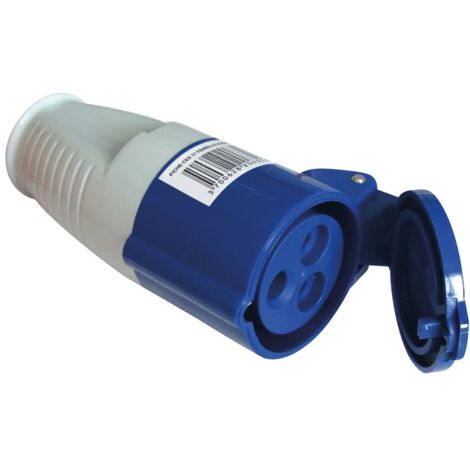 Fiche femelle CEE P17 16A 220V – IP44 étanche – Branchement socle 220V pour camping-car et caravane – Securitegooddeal