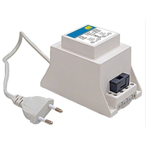 Transformateur 230V/12V pour camping-car 75W – Alimentation 12V pour véhicules de loisirs – Dimensions 129x84x83mm – Montage par bornier