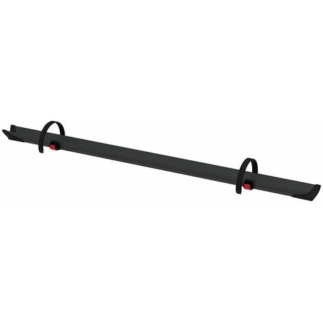 Rail de rangement pour vélo 128 cm – Coloris noir – 2 sangles coulissantes Quick-Safe pour maintien sécurisé – Compatible tous porte-vélos – Fiamma