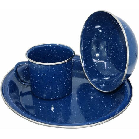 Ensemble vaisselle Vintage bleue CAO (1/2)