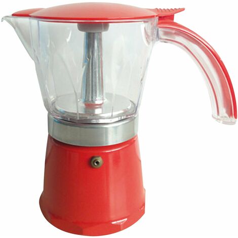 Cafetière Italienne Rouge 6 Tasses - Incasa (1/3)