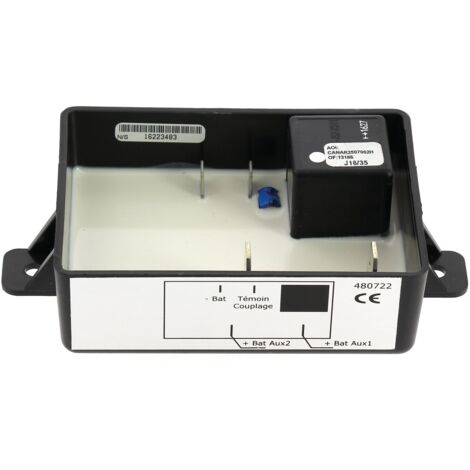 Coupleur séparateur pour batteries de camping-car INOVTECH Modèle - Spécial 3ème batterie