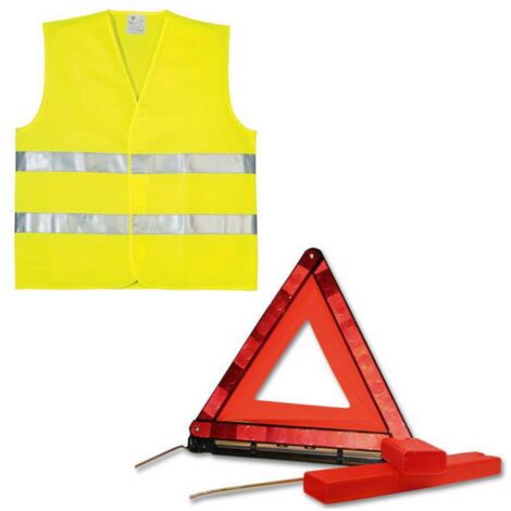Kit gilet de sécurité et triangle de signalisation