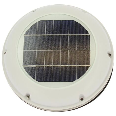 Aérateur Solaire Extracteur En Plastique Blanc - Optima