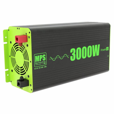 Convertisseur de tension Pure-sinus 12V 3000W – Compatible batteries Lithium – Protection basse tension – Idéal pour appareils sensibles
