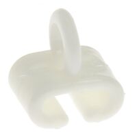 Lot de 20 glisseurs de rideaux pour rail en T – Coloris transparent – Poids net 0,03 kg – Pour rails cintrables