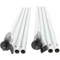 Barres de soutien arrière pour auvent gonflable – Lot de 2 – Longueur extensible 180-280 cm – Installation rapide sans outillage – Summerline