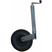 Roue Jockey Télescopique Fût Diam. 48 Mm. Roue Gonflable - Optima