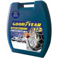 Chaînes à neige G12 pour camping-car et fourgon – Maillons en acier 12mm – Système auto-tenseur – Homologation TUV-GS – Goodyear