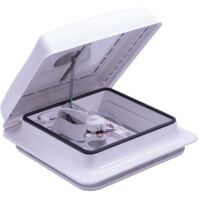 Lanterneau 28x28 avec ventilateur CONVERSION VAN Teinte vitrage - Blanc opaque