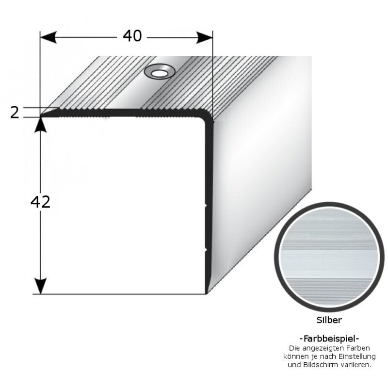 Produktbild von PROTEKTOR 9079 Alu-Kantenprofil 250 Cm – 0,4 Mm, 3D-Struktur – Für Trockenbau, 50 Stück
