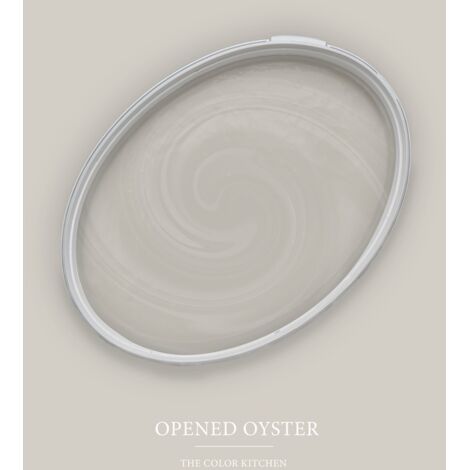 Wandfarbe Taupe matt  The Color Kitchen Opened Oyster  Exklusive Innendispersion Hohe Deckkraft  2.5 Liter