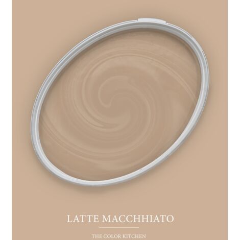 Wandfarbe Braun matt The Color Kitchen Latte Macchhiato Exklusive Innendispersion Hohe Deckkraft 2.5 Liter (1/5)