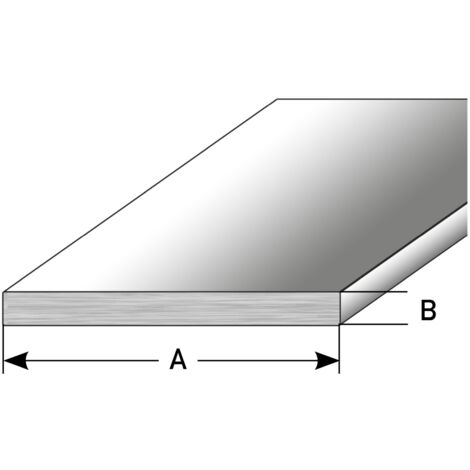 PROVISTON Übergangsprofil 5 x 40 x 1000 mm Übergangsschiene Übergangsleiste Bodenprofil Abdeckleiste Verbundschwelle Edelstahl-Aluminium verklebt Ungebohrt