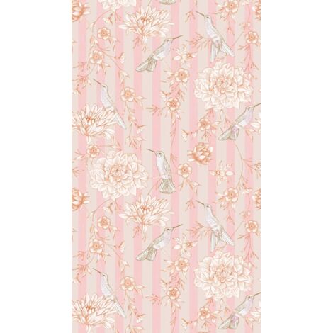 A.S. Creation Fototapete Livingwalls The Wall II 392021 Ein Motiv pro Rolle 2.80 x 1.59 m Botanisch Pink (1/3)